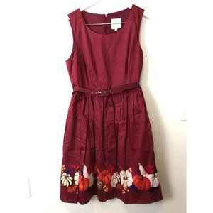Modcloth Pumpkin Harvest Fit and Flare Dress XL